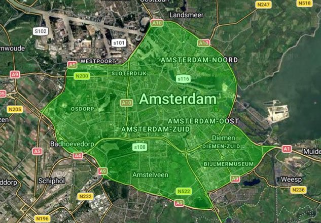 Werkgebied van Loodgieter Amstel Amsterdam